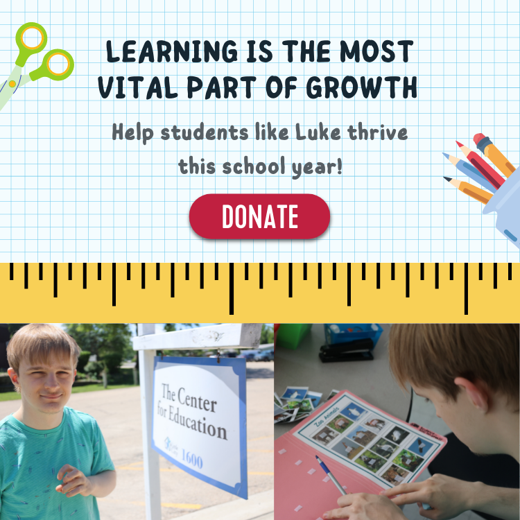 Help students like Luke thrive this school year! Donate Today